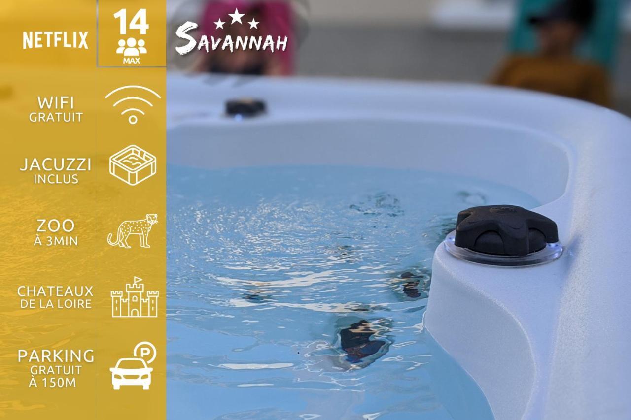 "Le Savannah" - Jacuzzi - A 3Min Du Zoo De Beauval Saint-Aignan  Bagian luar foto